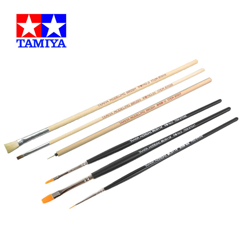 Tamiya Model Paint Set - Tamiya 87066/87067 Modelleren Borstel Hf 3Pcs
