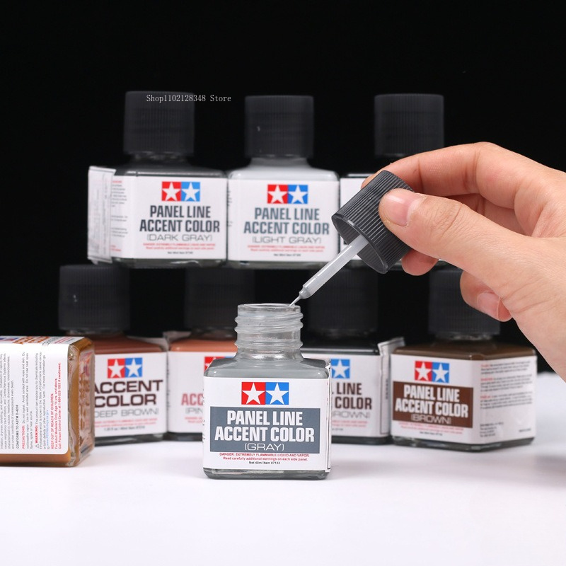 Tamiya Model Paint Set - Panel Line Accent Kleur 40ml Emaille