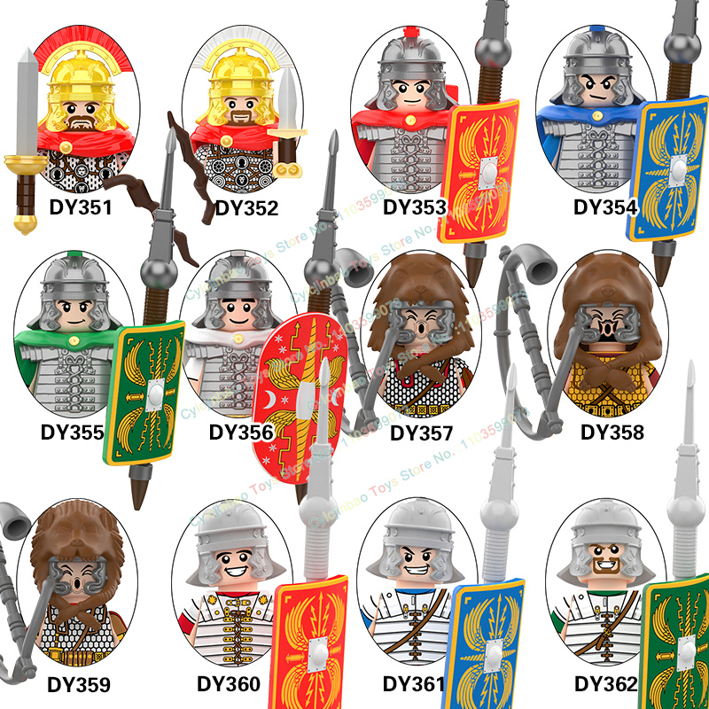 Lego Minifigure Holder - Middeleeuwse Militaire Ridder Legioen Hopliet Centurion