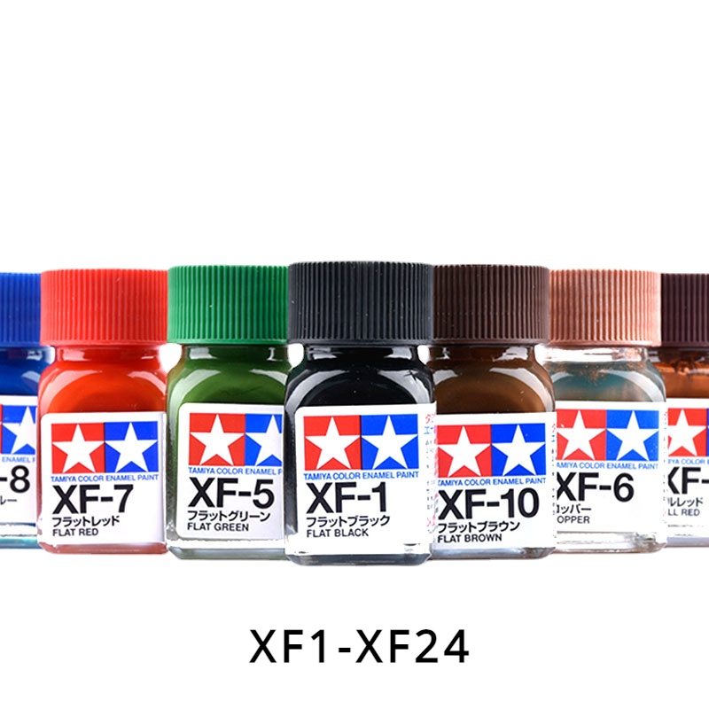 Tamiya Model Paint Set - Tamiya Emaille Verf Platte Kleuren XF1-XF24