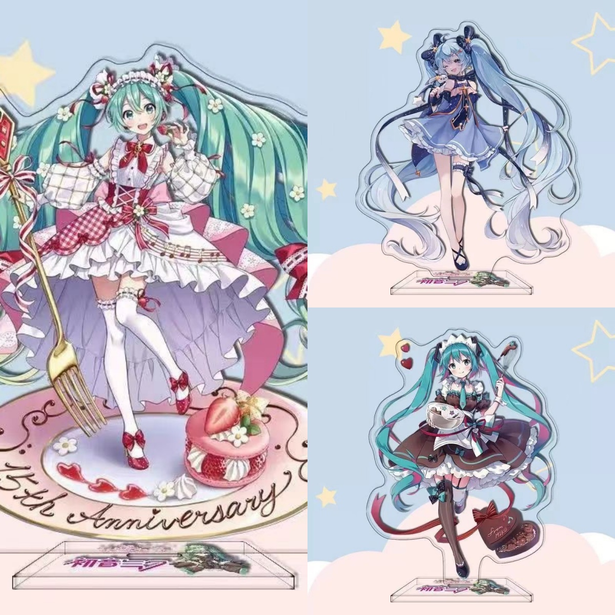 Figma Stand Set - Hatsune Miku Anime Karakter Acryl Standee