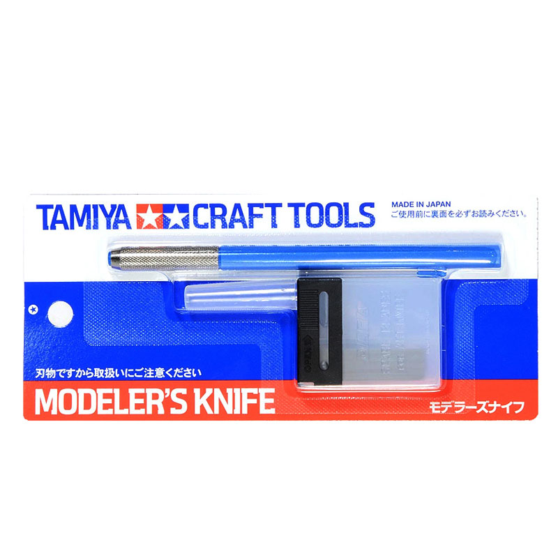 Tamiya Model Paint Set - Tamiya 69943 Modeler Mes (Blauw) Zakmes