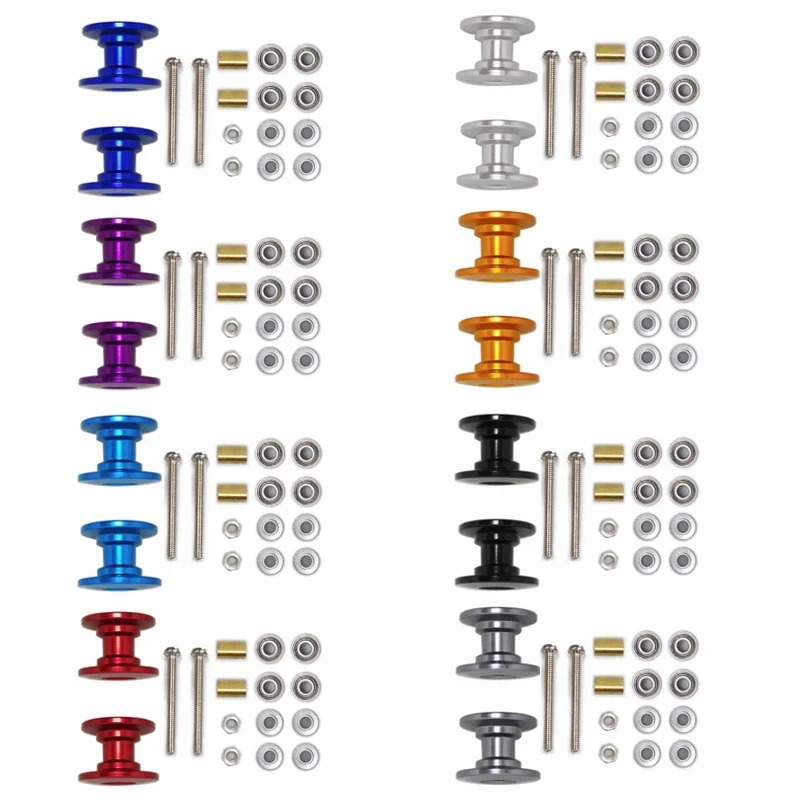 Tamiya Model Mini 4Wd - 2 Stuks 12-13 Mm Dubbele Geleiderrol