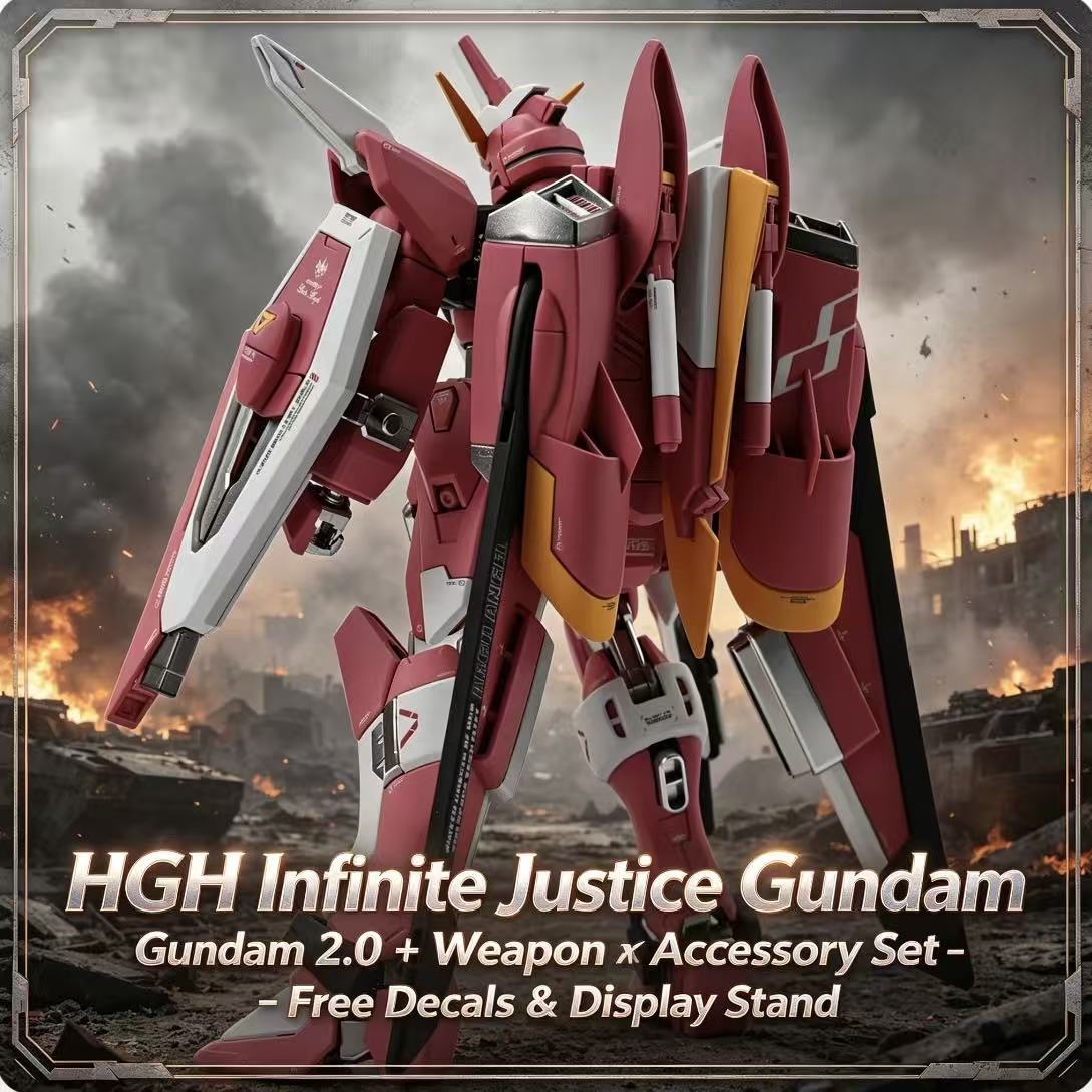 231 HG 1/144 Infinite Justice  - Bandai Model Gundam Hg recensie en prijs