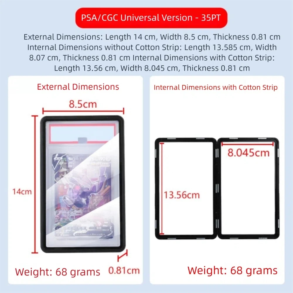 Aluminium frame PSA/CGC gegrad - Graded Card Display recensie en prijs